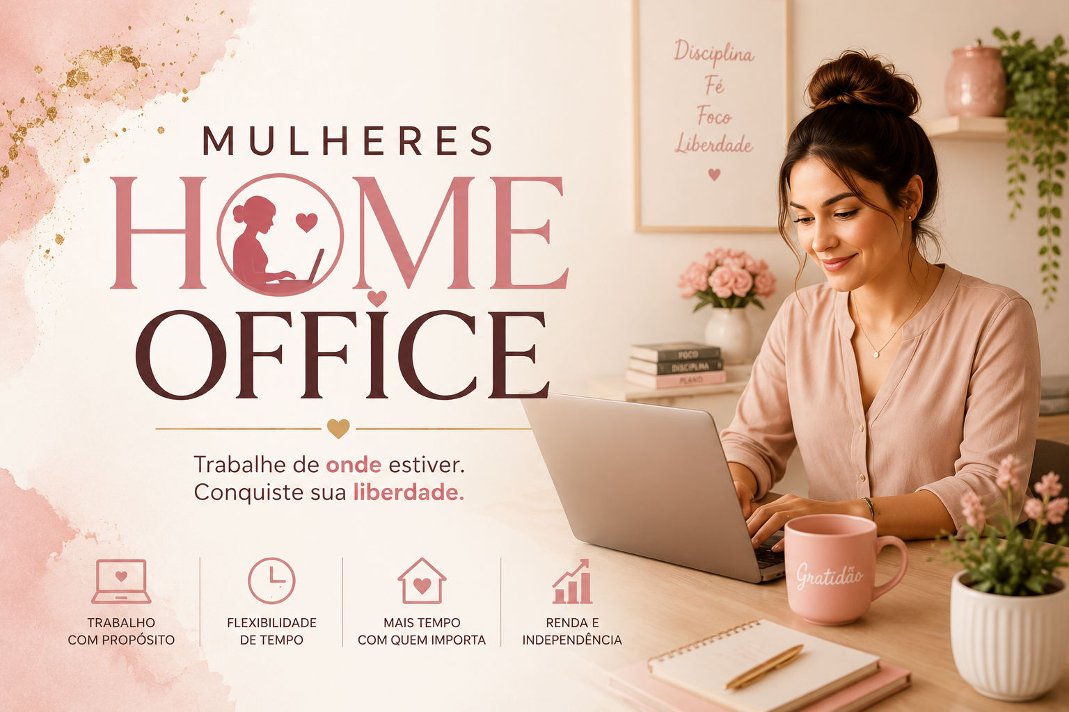 Mulheres Home Office — Trabalhe de onde estiver